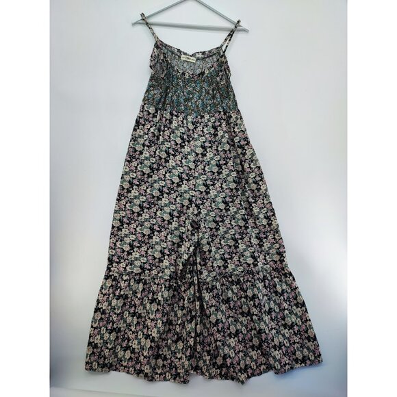 Natural Life Women's Journey Boho Black Floral Jumpsuit Size XS/S - Picture 1 of 12